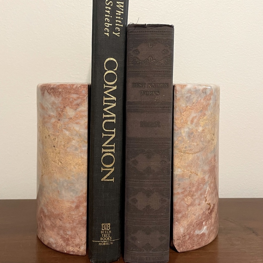 Vintage Marble Bookends